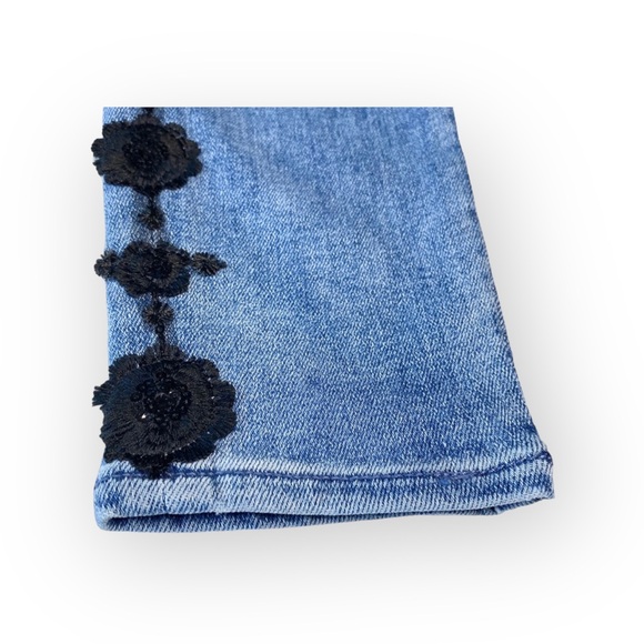 7FAM 7 for all Mankind Luxe Vintage ☻︎ High Sequin Embroidery Skinny Jeans ☻︎ 24 - Picture 9 of 16